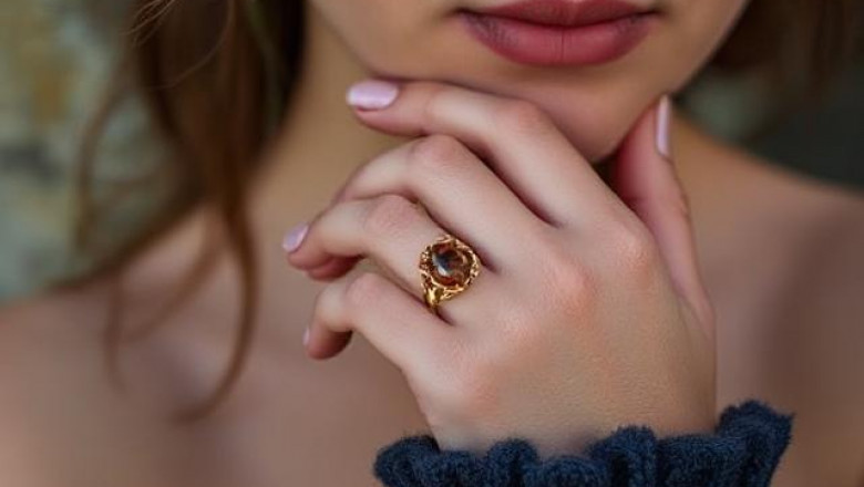 Orange Kyanite Ring & Earring: Igniting Inner Fireplace With Crystal Elegance