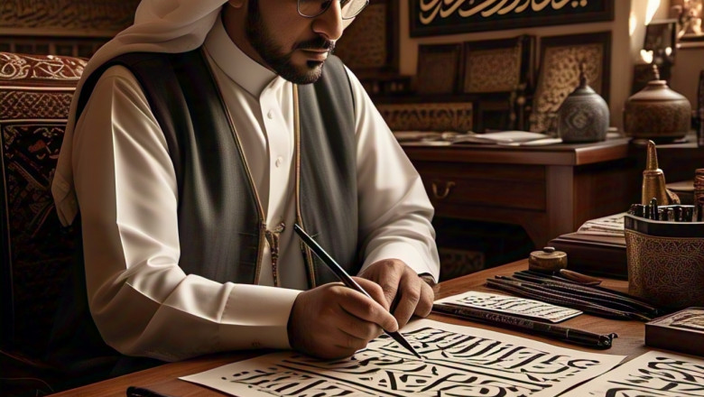Arabic calligraphy artist Dubai | Famous Arabic calligraphy artists