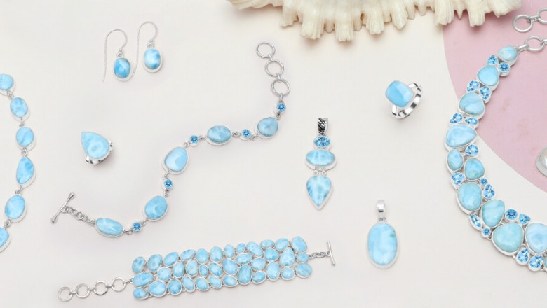 Larimar Jewelry For A Beachy Chic Appearance