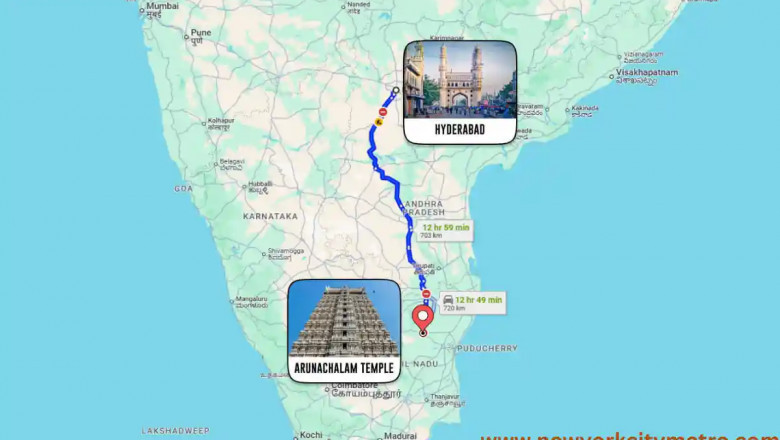 Hyderabad to Arunachalam Temple Distance: A Complete Travel Guide